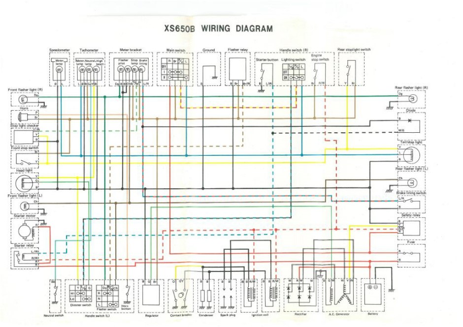 Wiring Diagram Yamaha Sr 500